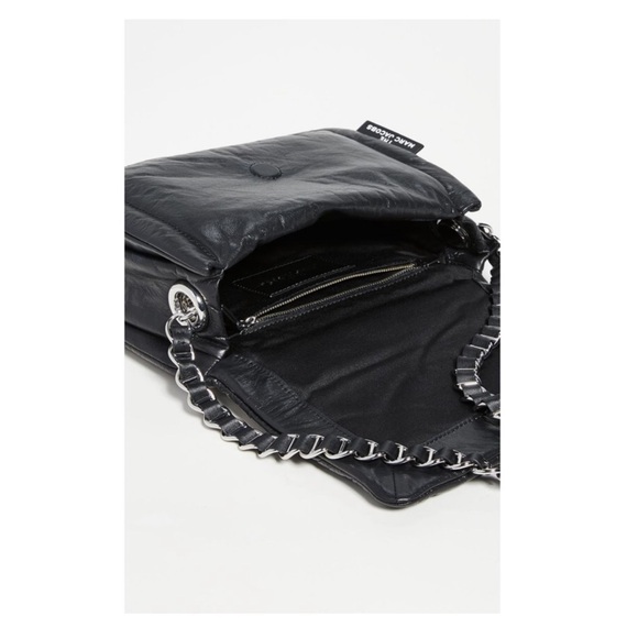 New! MARC JACOBS The Pillow Leather Bag in Black in Black - Picture 6 of 13